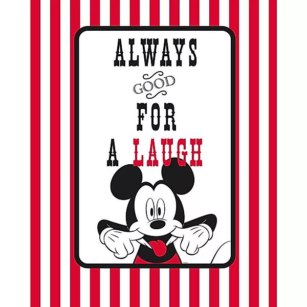 Komar Wandbild Mickey Mouse Laugh Disney B/L: ca. 40x50 cm günstig online kaufen