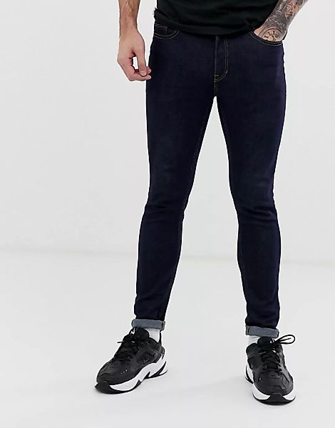 New Look – Sehr eng geschnittene Jeans in verwaschenem Blau günstig online kaufen