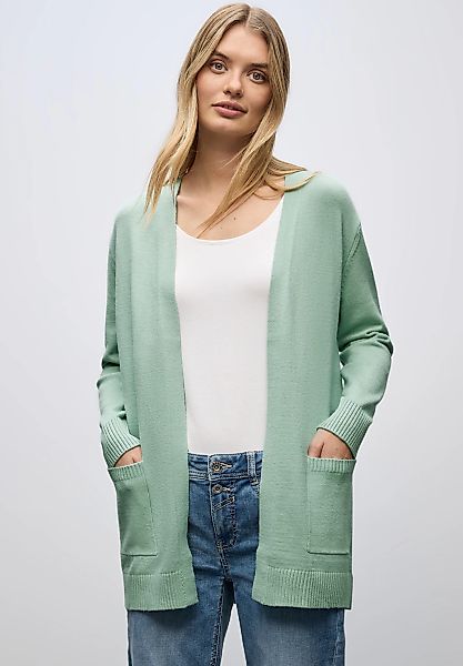 STREET ONE Strickjacke, aus softem Materialmix günstig online kaufen