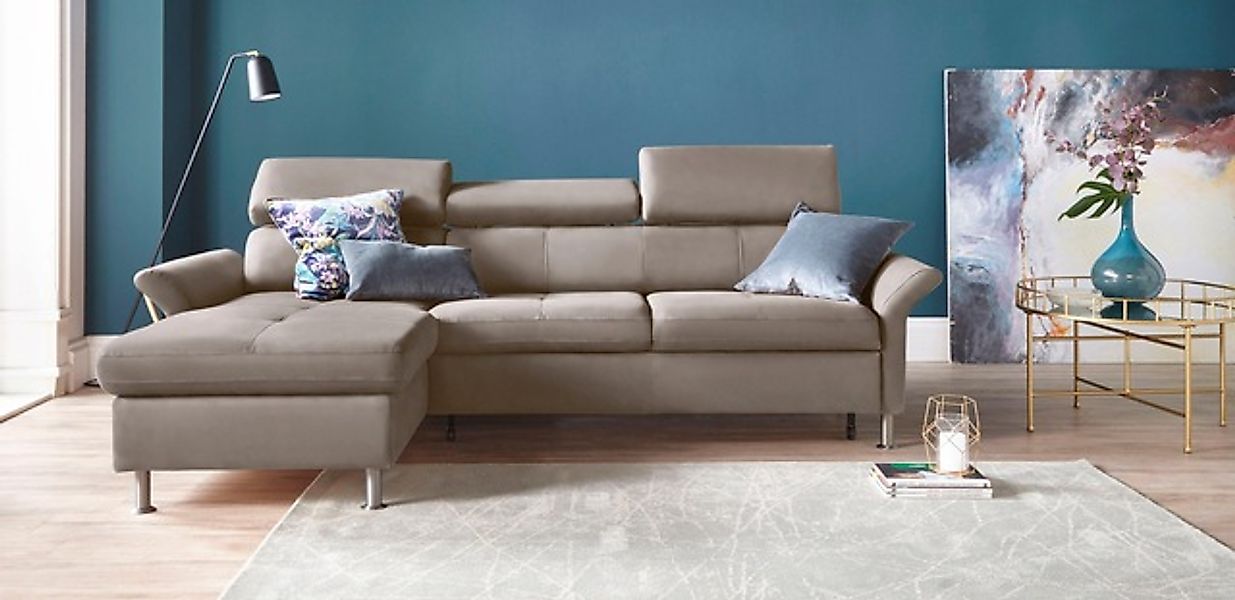 exxpo - sofa fashion Ecksofa »Maretto, bequem & komfortabel, bodenfrei, Bre günstig online kaufen
