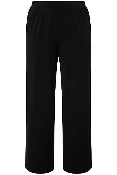 Ulla Popken Funktionshose Jerseyhose weites Bein Elastikbund bis Gr. 66/68 günstig online kaufen