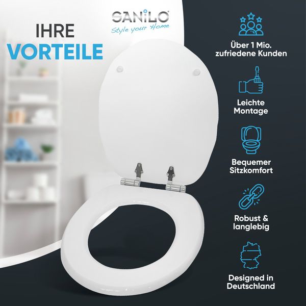 Sanilo WC-Sitz Muschel Weiß, mit Absenkautomatik, günstig online kaufen