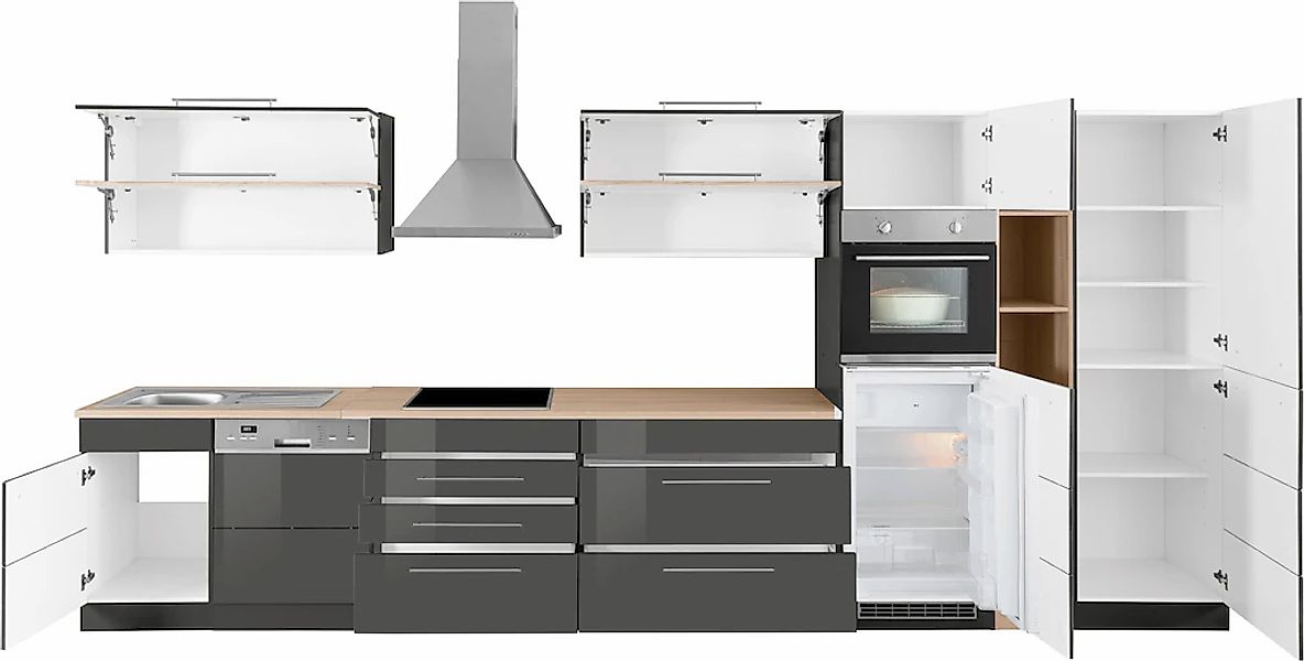 HELD MÖBEL Küchenzeile "Wien", Breite 440 cm, wahlweise mit E-Geräten und I günstig online kaufen