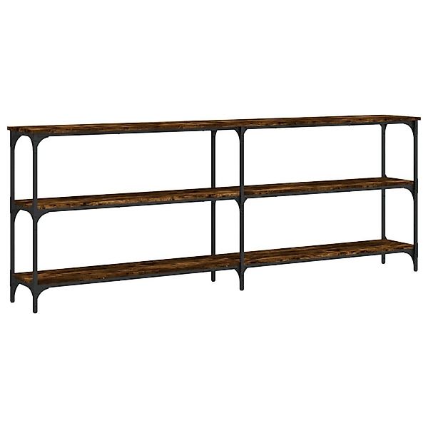 vidaXL Beistelltisch Konsolentisch Räuchereiche 200x29x75 cm günstig online kaufen