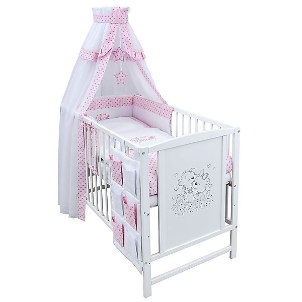 Baby-Delux Komplettbett Babybett Mia Komplettset Betttasche, günstig online kaufen