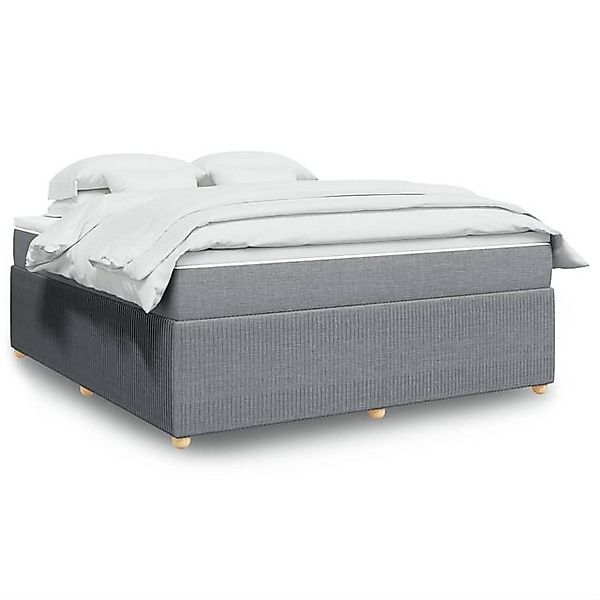 vidaXL Bettgestell Boxspringbett mit Matratze Hellgrau 180x200 cm Stoff Bet günstig online kaufen