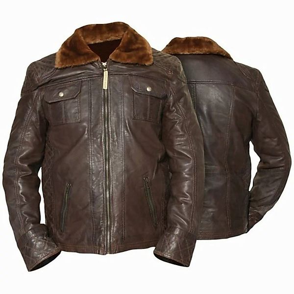 German Wear Lederjacke Trend 516J Lederjacke Jacke Lamm Nappa Leder dunkelb günstig online kaufen