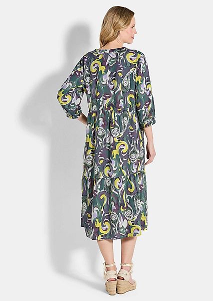 GOLDNER Sommerkleid "Elegantes Viskosekleid mit Stufenrock" günstig online kaufen