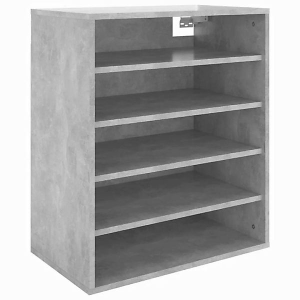 furnicato Hängeschuhschrank Schuhschrank Betongrau 60x35x70 cm Holzwerkstof günstig online kaufen