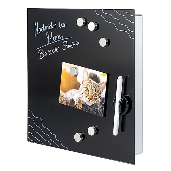 bremermann Schlüsselkasten XL schwarze Glasfront, 13 Haken, Korpus Metall g günstig online kaufen