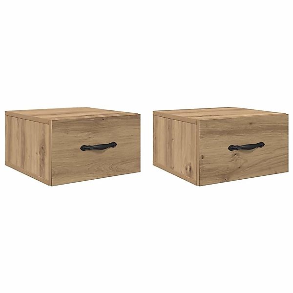 vidaXL Nachttisch 2 Stk Artisan-Eiche 35 x 35 x 20 cm Holzwerkstoff 882353 günstig online kaufen