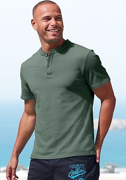 John Devin Poloshirt "mit Stehkragen,", Regular-Fit, aus Baumwoll-Piqué günstig online kaufen