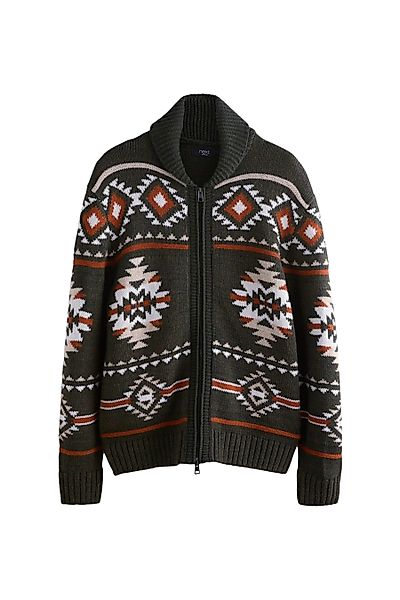 Next Strickjacke Regular Fit Troyer mit günstig online kaufen
