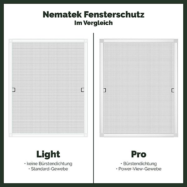 Nematek Insektenschutz-Fensterrahmen Fliegengitter Fenster LIGHT Insektensc günstig online kaufen