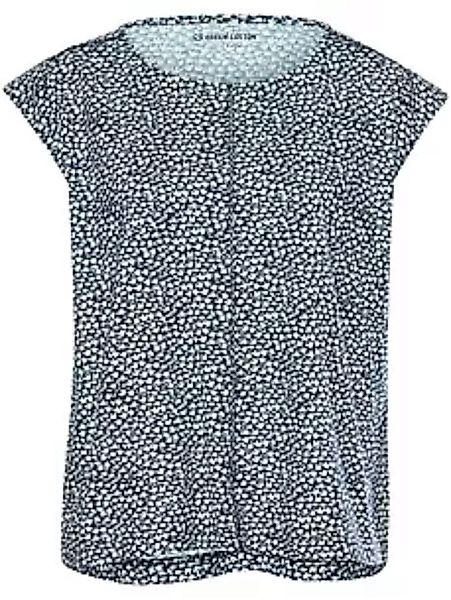 Rundhals-Shirt Anne Sofie Green Cotton blau günstig online kaufen