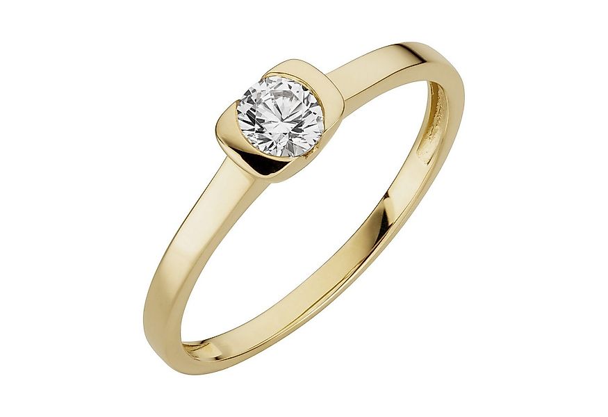 Orolino Fingerring 333/- Gelbgold glanz synth. Zirkonia günstig online kaufen