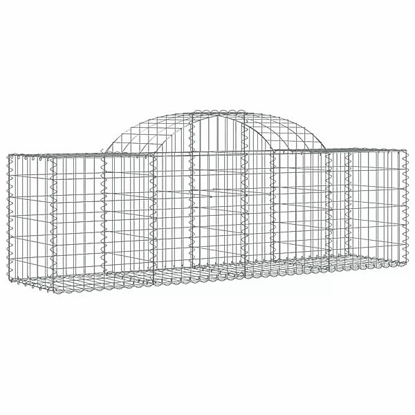 Vidaxl Gabionen Mit Hochbogen 10 Stk. 200x50x60/80 Cm Verzinktes Eisen günstig online kaufen