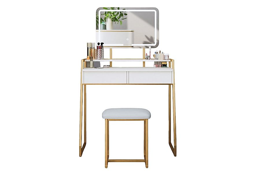 Mondeer Schminktisch Kosmetiktisch-Set(2-St), mit LED Beleuchtung, mit Spie günstig online kaufen