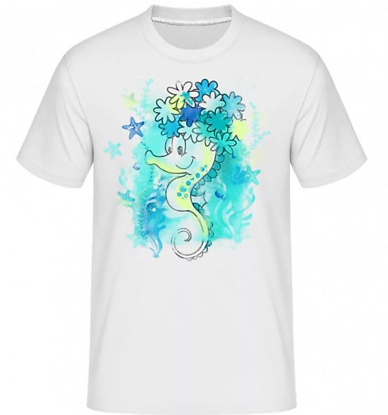 Aquarell Seepferdchen · Shirtinator Männer T-Shirt günstig online kaufen
