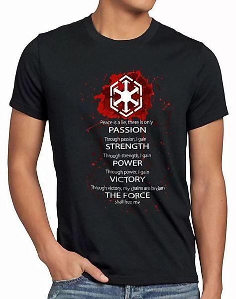 style3 Print-Shirt Herren T-Shirt Sith Code lord ritter luke rebellion dart günstig online kaufen