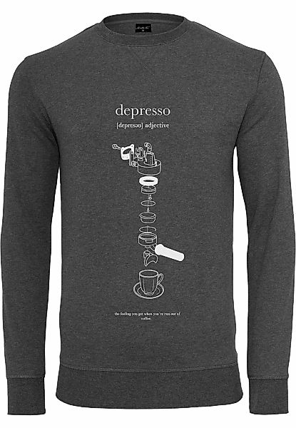 MisterTee Rundhalspullover "MisterTee Herren Depresso Crewneck", (1 tlg.) günstig online kaufen