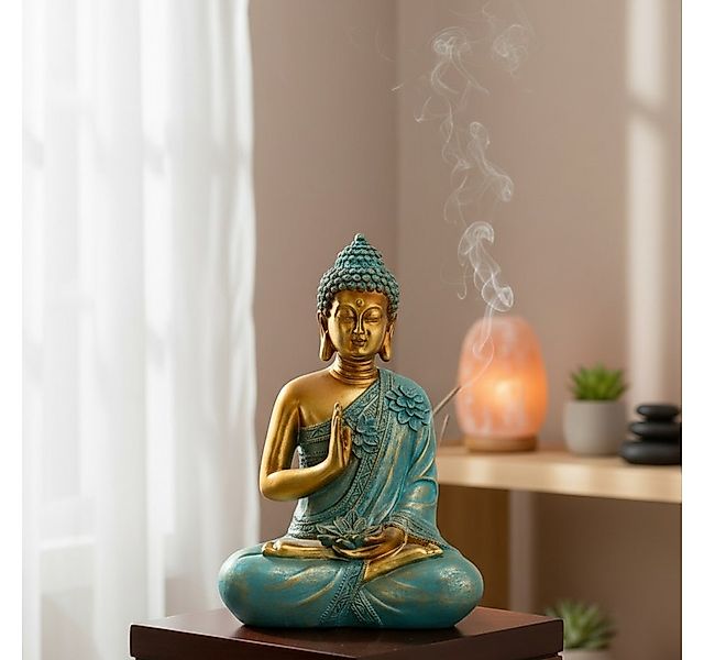 MF Buddhafigur Avalokiteshvara in Mintgrün, Elegante Buddha Skulptur, 31,5 günstig online kaufen