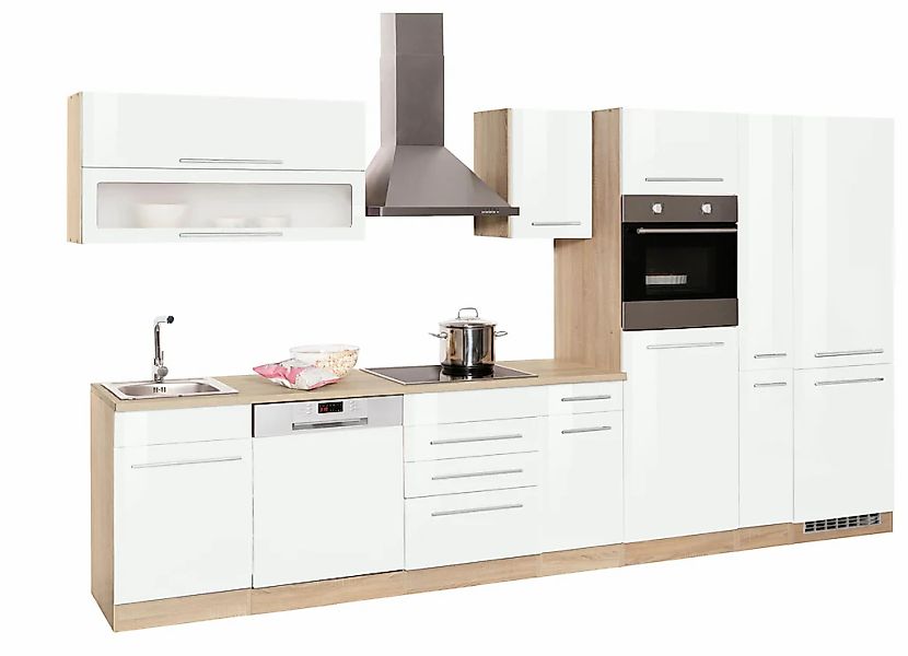 KOCHSTATION Küchenzeile »KS-Eton«, mit E-Geräten, Breite 360 cm günstig online kaufen