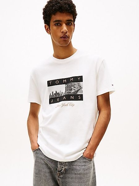 Tommy Jeans T-Shirt TJM PHOTO FLAG Jersey, mit Fotoprint, regular fit, Rund günstig online kaufen