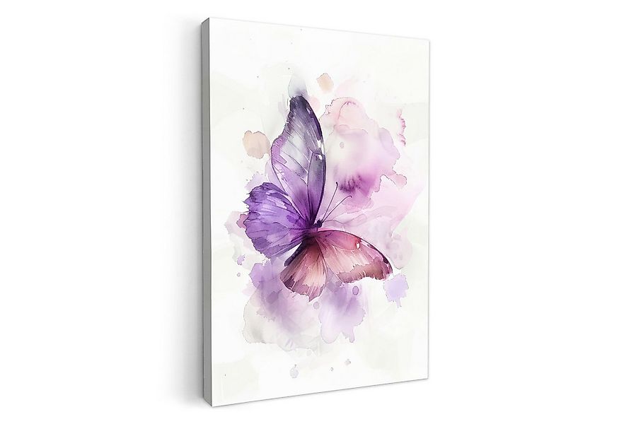 OneMillionCanvasses® Leinwandbild Schmetterling - Lila - Pastellfarben, Fot günstig online kaufen