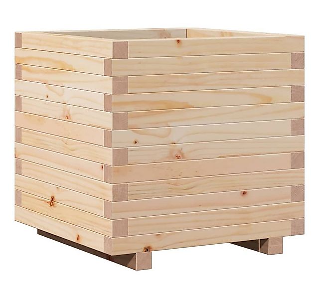 vidaXL Blumentopf Pflanzkübel 50x50x49,5 cm Massivholz Kiefer (1 St) günstig online kaufen