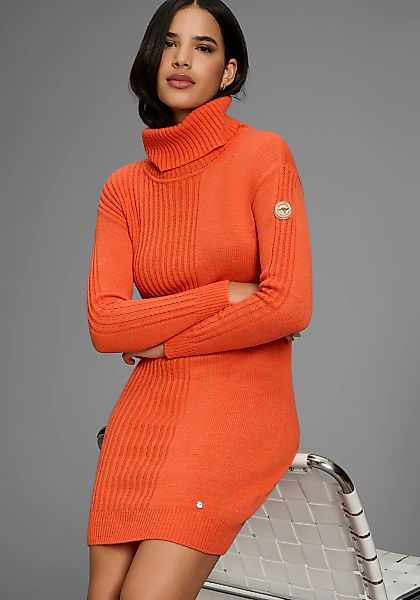 KangaROOS Strickkleid, mit Rollkragen, Glattstrick & Rippstrick günstig online kaufen