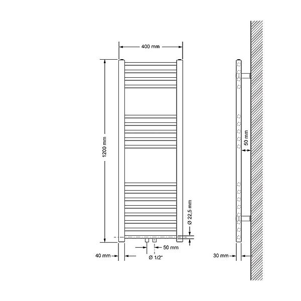 LuxeBath Badheizkörper Design Heizkörper Handtuchtrockner Badezimmer günstig online kaufen