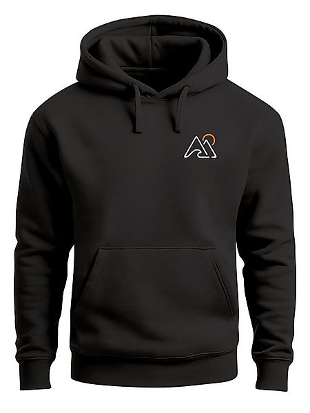 Neverless Hoodie Herren Hoodie Mountain Logo Kapuzensweatshirt mit kleinem günstig online kaufen