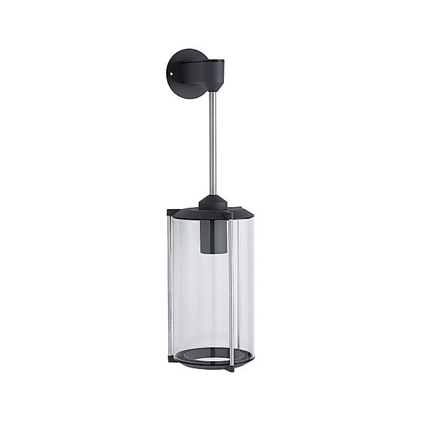 Paulmann "Außenwandleuchte Klassik IP44 rund 160mm max. 60W 230V Grau Glas" günstig online kaufen