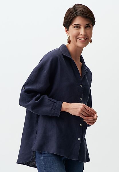 Jimmy Key Shirtbluse Langärmlig Leinen Gewebt günstig online kaufen