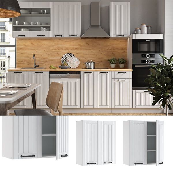 Vicco Hängeschrank Fame-Line, Weiß Landhaus/Weiß, 60 günstig online kaufen