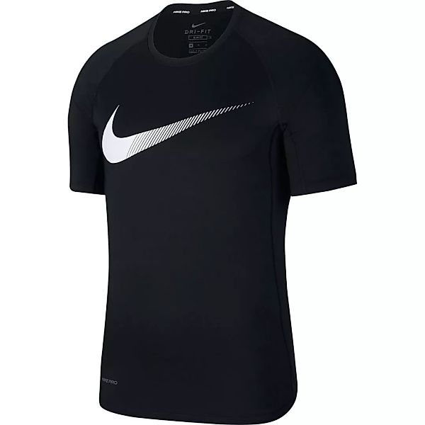 Nike Pro Slim Graphic Kurzarm T-shirt XL Black / White günstig online kaufen