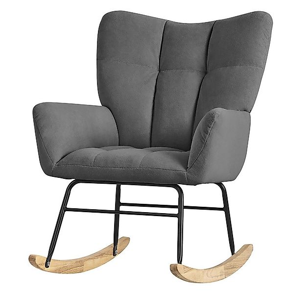 ML-DESIGN Schaukelstuhl Schaukelsessel Ohrenstuhl Relaxsessel Akzentstuhl S günstig online kaufen