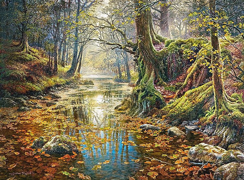 Castorland Puzzle Erinnerung an den Herbstwald, Puzzleteile günstig online kaufen