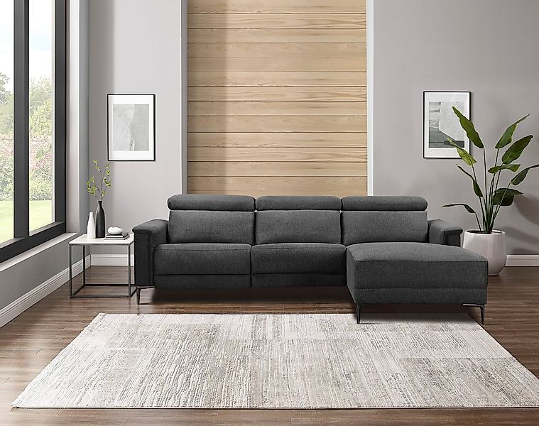 Home affaire Ecksofa LUND, L-Form, 261cm, man. o. elektr. Relaxfunktion (mi günstig online kaufen