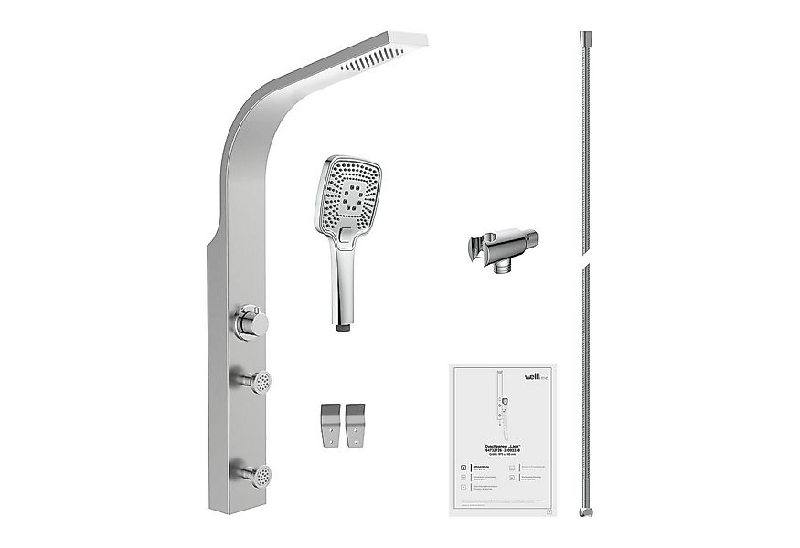 welltime Duschsäule Laos, Höhe 102 cm, Duschsystem mit Regendusche,Massaged günstig online kaufen