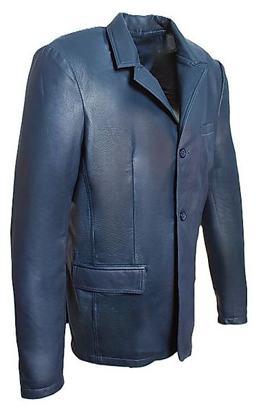 Be Noble Ledersakko Vancouver blau Edles Herren Sakko aus Echtem Leder in b günstig online kaufen