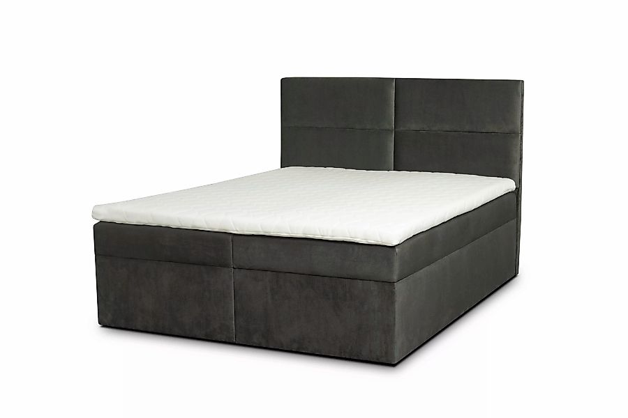 ROPEZ | Boxspringbett Rio mit Stauraum Samt 200 x 200 cm günstig online kaufen