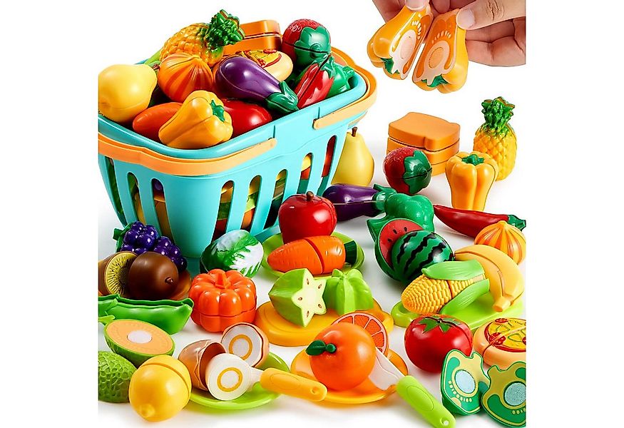 STILVORA Spiellebensmittel Spiellebensmittel Kinder Spielzeug Obst Schneide günstig online kaufen