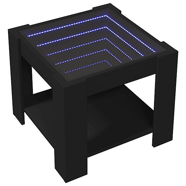 vidaXL Couchtisch LED-Couchtisch Schwarz 53x53x45 cm günstig online kaufen