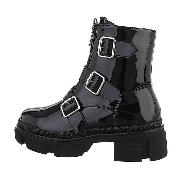 Ital-Design Damen Bikerschuhe Biker Westernstiefelette (71547268) günstig online kaufen