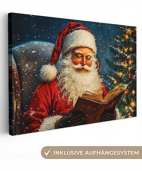 OneMillionCanvasses® Leinwandbild Weihnachtsmann - Weihnachten - Winter - W günstig online kaufen