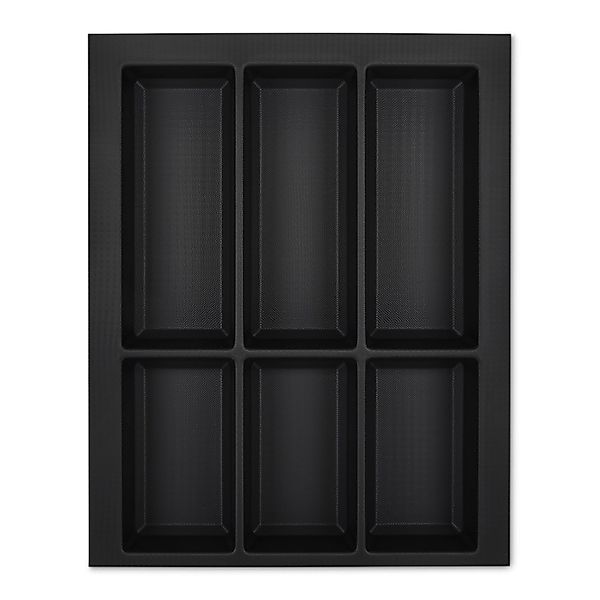 SOTECH Orga-Box VII Besteckeinsatz Schwarz 450 mm Höhe 50,5 mm mit Softtouc günstig online kaufen