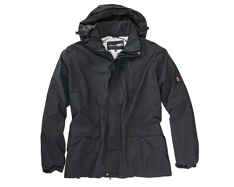 marc & mark Regenjacke Marc&Mark XXL Funktions-Regenjacke Luzern schwarz günstig online kaufen
