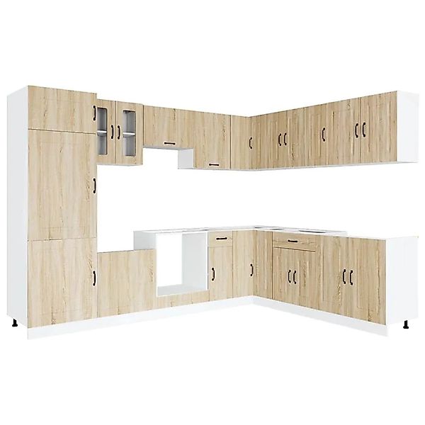 vidaXL 14 Tlg Küchenschrank-Set Kalmar Sonoma-Eiche Holzwerkstoff 3314974 günstig online kaufen